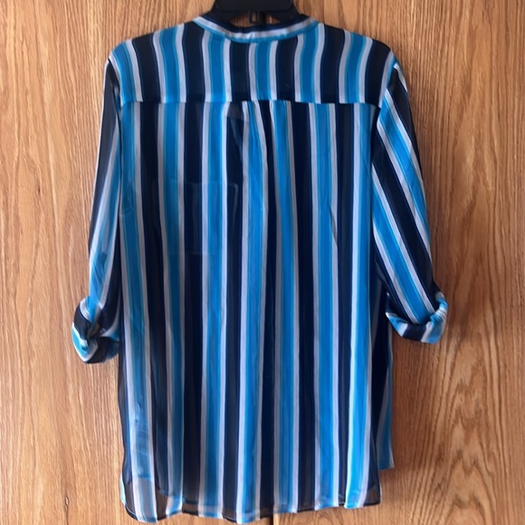 Kut From the Kloth sheer striped blouse - Picture 7 of 13